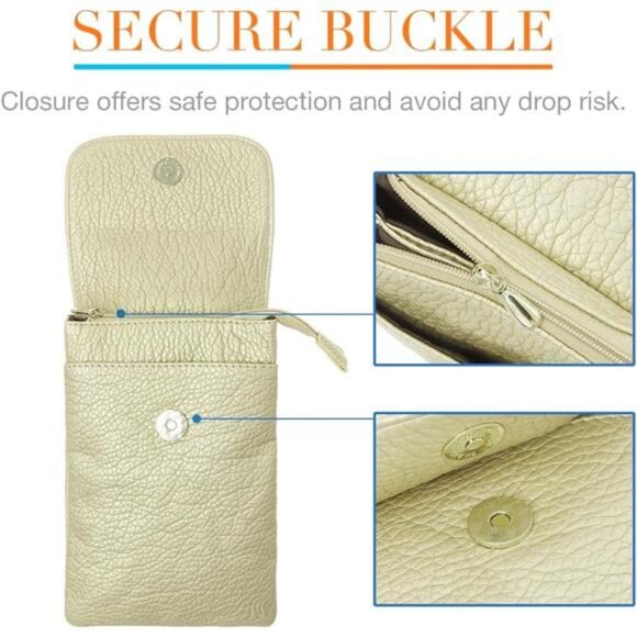 Roomy Pockets Small Crossbody Bags Cell Phone Wallet Purses for Women - Picture 3 of 7